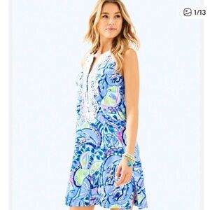 Lilly Pulitzer Carlotta stretch shift dress sz 16